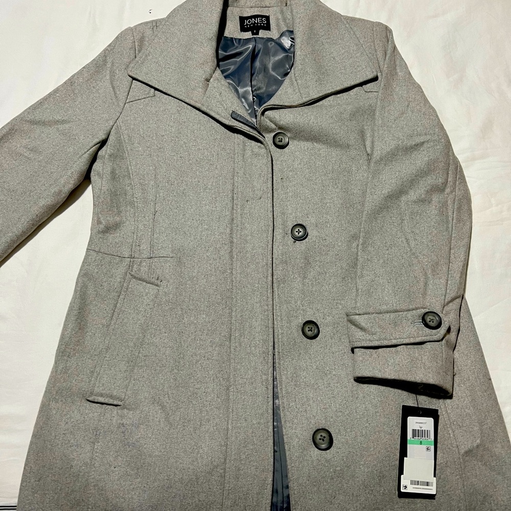 Jones New York full length wool coat New with tags